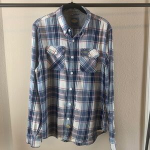 Superdry‎ button-down plaid XL